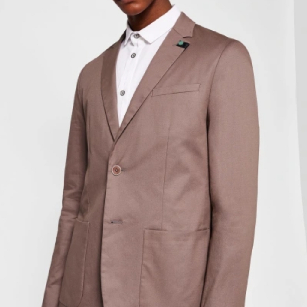 Cliford Piece-Dyed Cotton Blazer